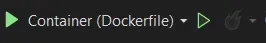 container run button in visual studio